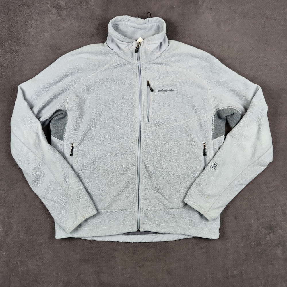 Patagonia Lightweight R4 Jacket Mens‎ XL Snail Gray Full Zip Regulator 36150